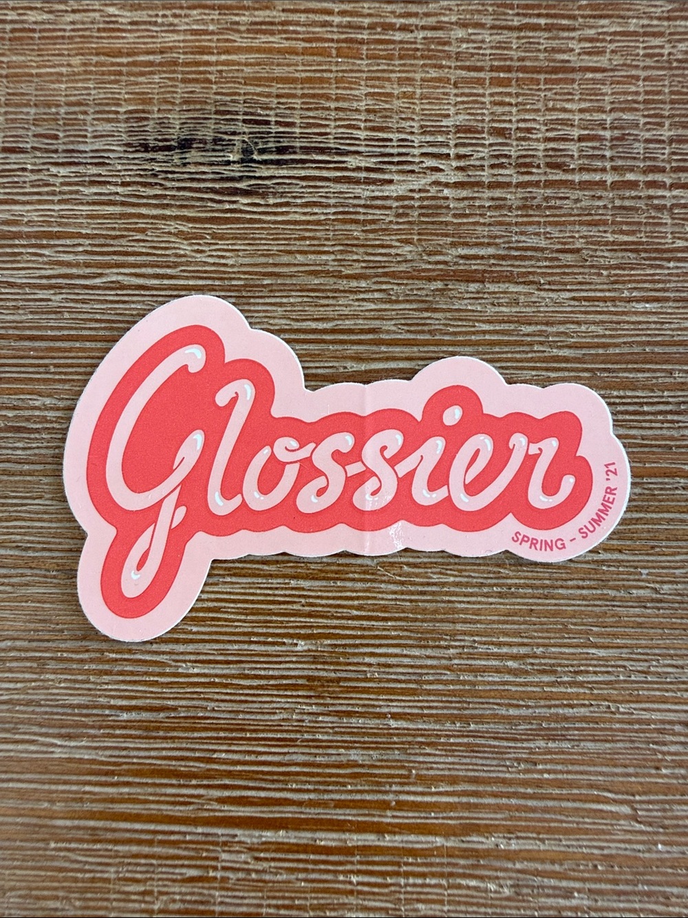 Glossier sticker Spring Summer 2021